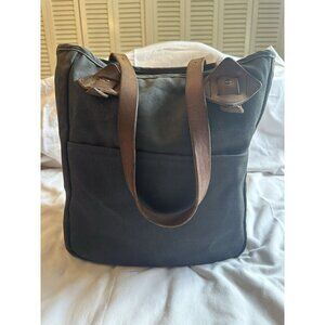 EUC Tanner Goods Waxed Canvas Tote Black/Charcoal Color